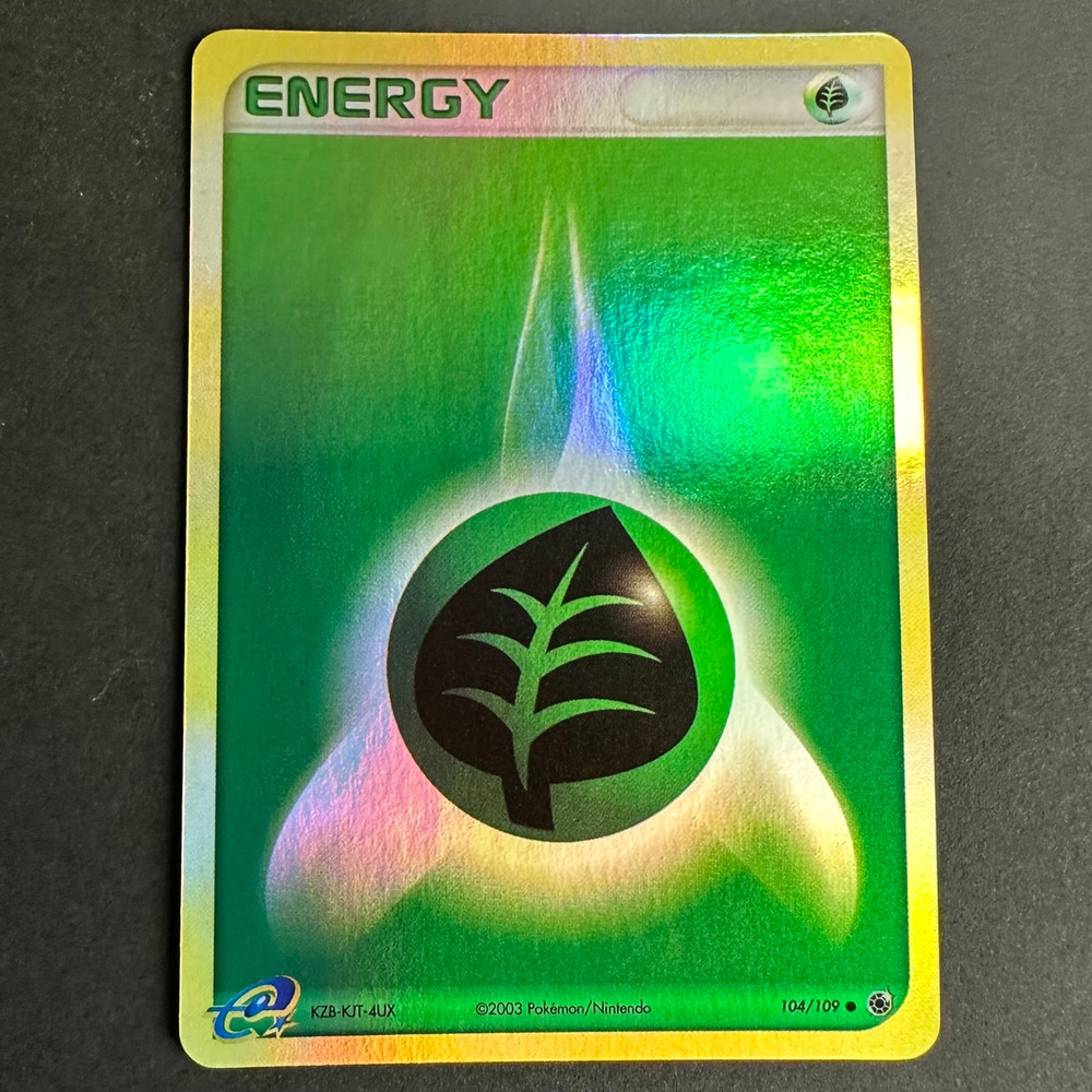 Pokemon TCG Grass Energy - EX Ruby and Sapphire Common Reverse Holo NM